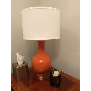 Safavieh Lighting 28 Inch Louvre Orange Table Lamp 15 X15 X27 5 On Sale Overstock 6575371